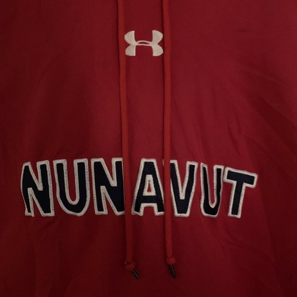 Under Armour Men's Hoodie Red - Team Nunavut - XXL 2XL - Picture 5 of 5